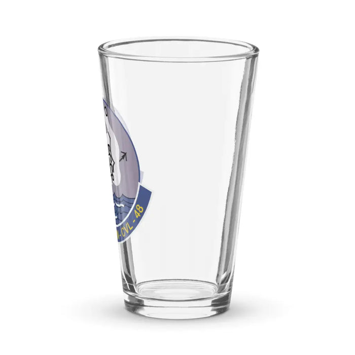 USS Saipan (CVL-48) Beer Pint Glass Tactically Acquired   