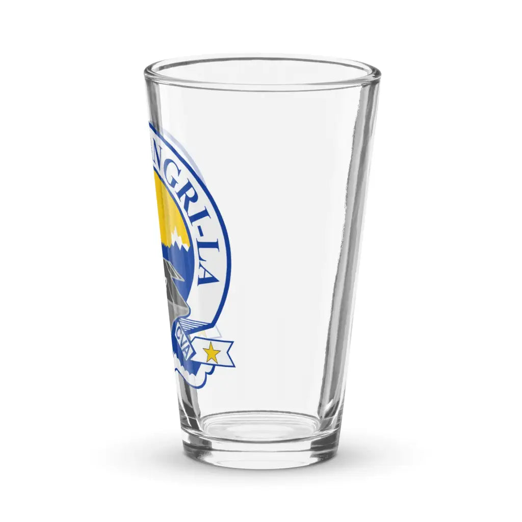 USS Shangri-La (CV-38) Beer Pint Glass Tactically Acquired   
