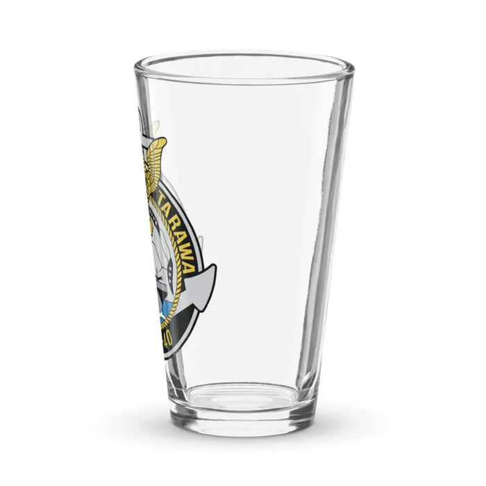 USS Tarawa (CVS-40) Beer Pint Glass Tactically Acquired   