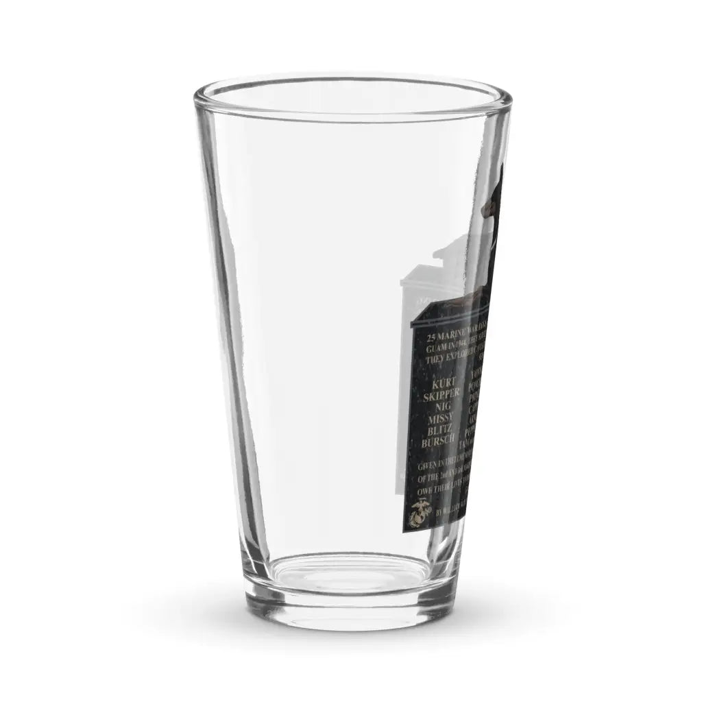 Doberman War Dog Memorial USMC WW2 Legacy Pint Glass Tactically Acquired   