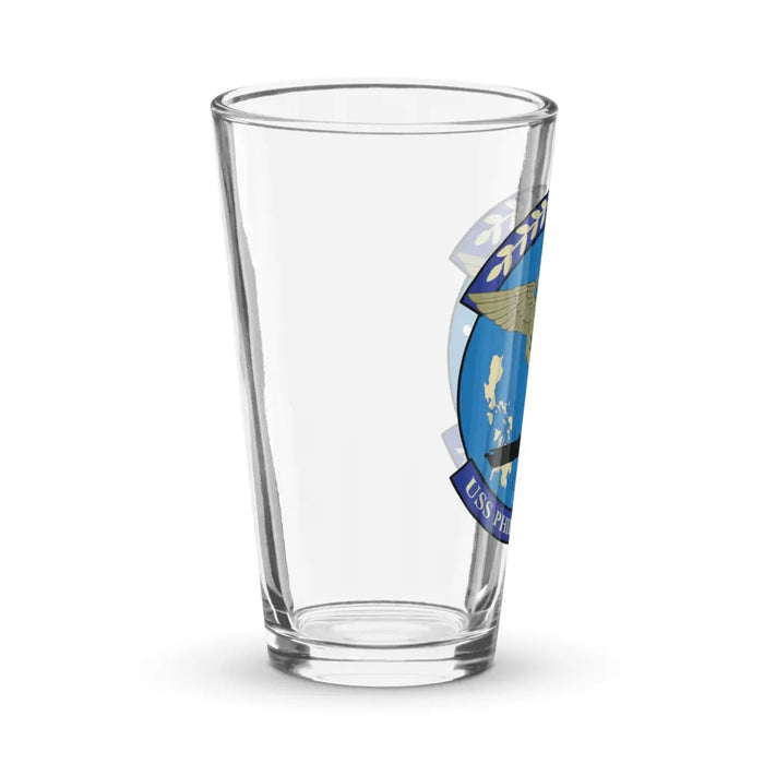 USS Philippine Sea (CVA-47) Beer Pint Glass Tactically Acquired   