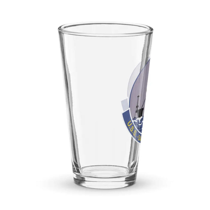 USS Saipan (CVL-48) Beer Pint Glass Tactically Acquired   