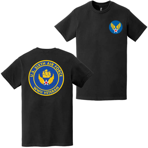 Sixth Air Force USAAF WW2 Veteran Emblem T-Shirt Tactically Acquired   