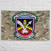 Son Tay Raiders Vietnam War Indoor Wall Flag Tactically Acquired   