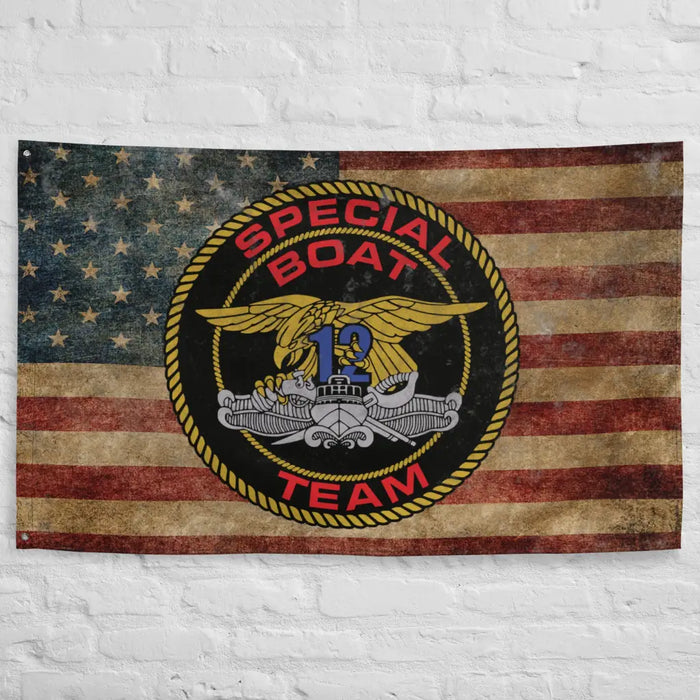 Special Boat Team 12 (SBT-12) SWCC Indoor Wall Flag Tactically Acquired   