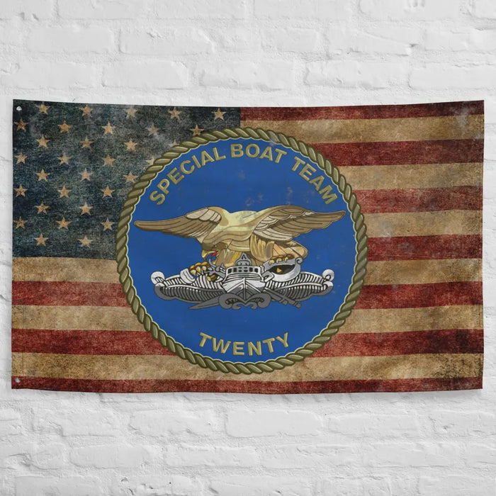 Special Boat Team 20 (SBT-20) Indoor Wall Flag Tactically Acquired   