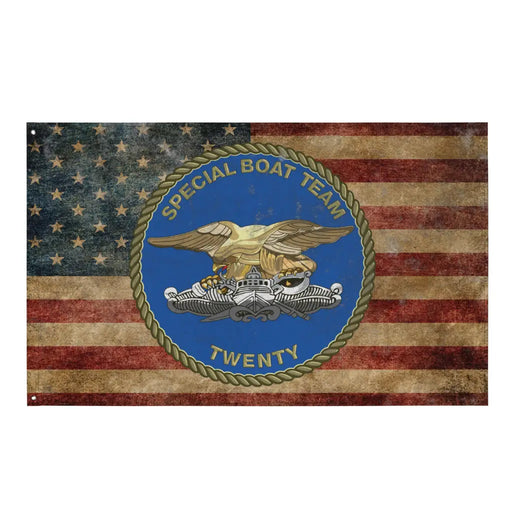 Special Boat Team 20 (SBT-20) Indoor Wall Flag Tactically Acquired Default Title  