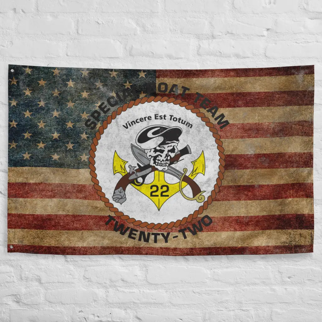 Special Boat Team 22 (SBT-22) Indoor Wall Flag Tactically Acquired   