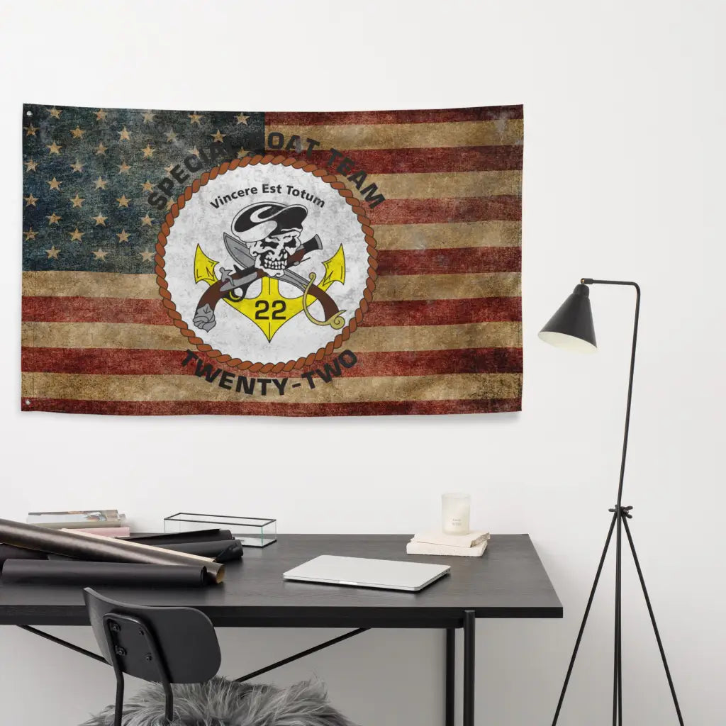 Special Boat Team 22 (SBT-22) Indoor Wall Flag Tactically Acquired   