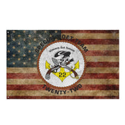 Special Boat Team 22 (SBT-22) Indoor Wall Flag Tactically Acquired Default Title  