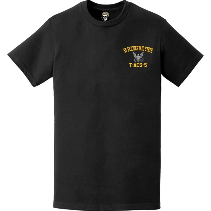 SS Flickertail State (T-ACS-5) Left Chest T-Shirt Tactically Acquired   