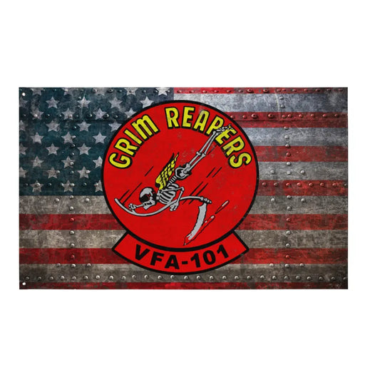 VFA-101 "Grim Reapers" Indoor Wall Flag Tactically Acquired Default Title  
