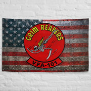 VFA-101 "Grim Reapers" Indoor Wall Flag Tactically Acquired   