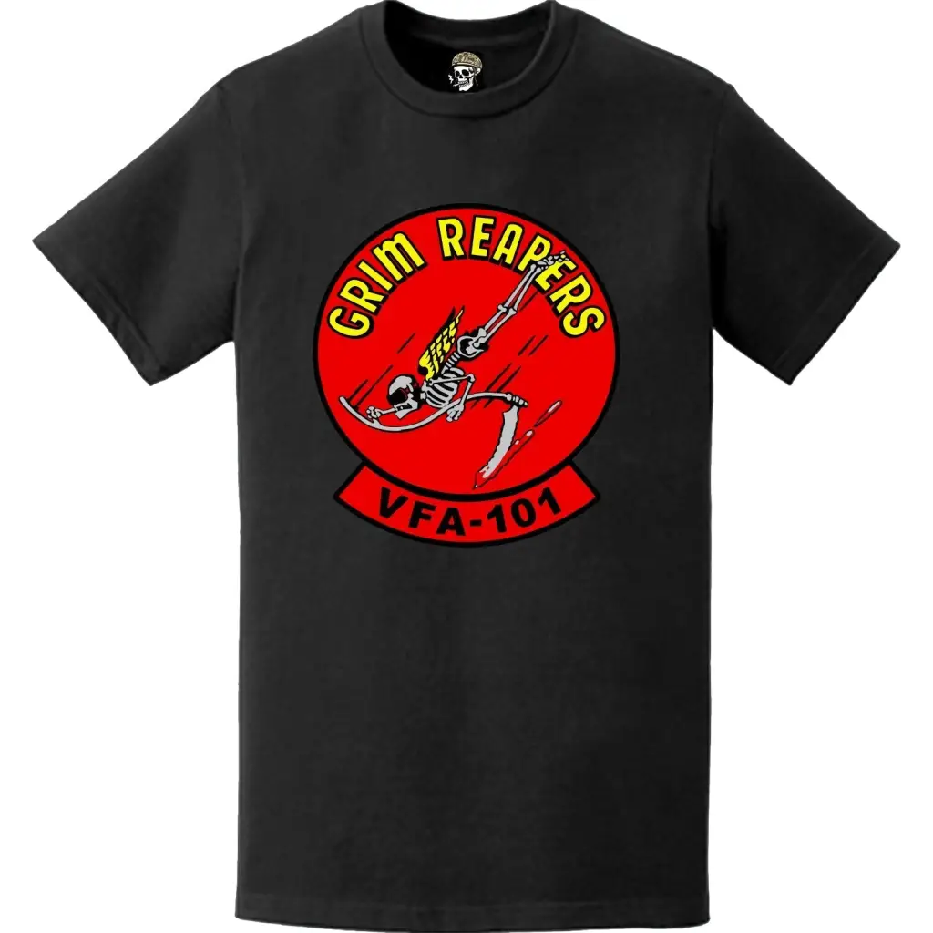 VFA-101 "Grim Reapers" Squadron Logo T-Shirt Tactically Acquired   