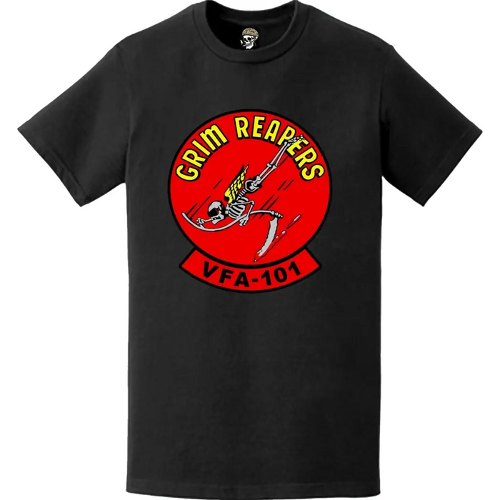 VFA-101 "Grim Reapers" Squadron Logo T-Shirt Tactically Acquired   
