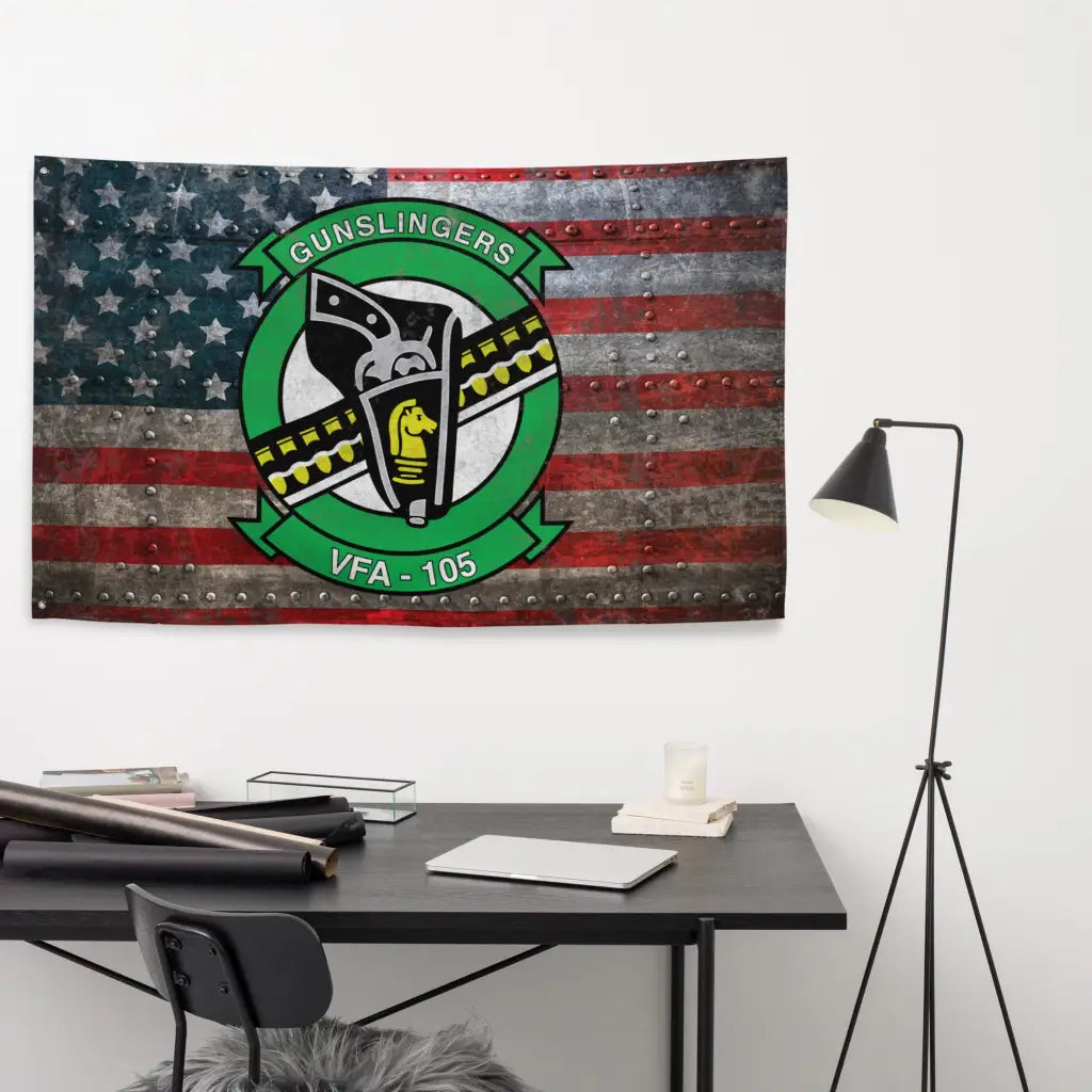 Strike Fighter Squadron 105 (VFA-105) Indoor Wall Flag Tactically Acquired   