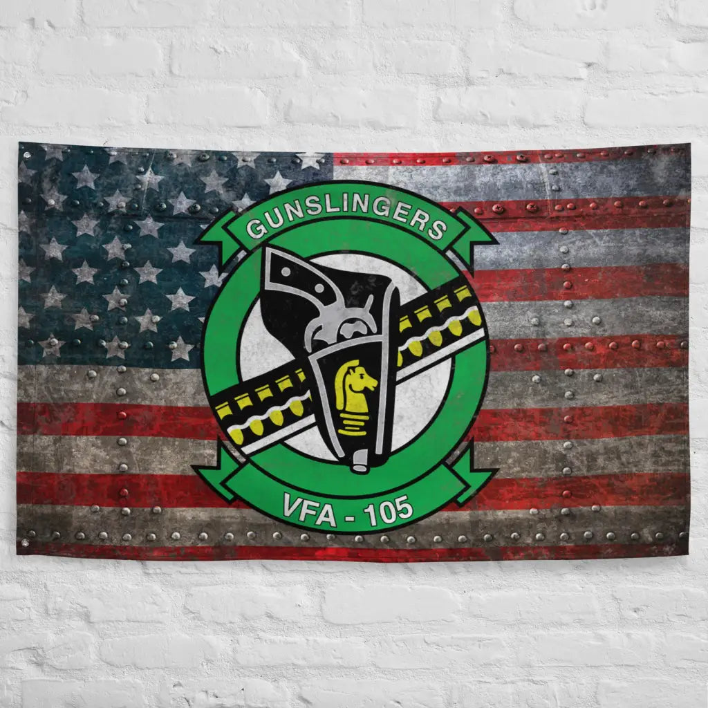 Strike Fighter Squadron 105 (VFA-105) Indoor Wall Flag Tactically Acquired   
