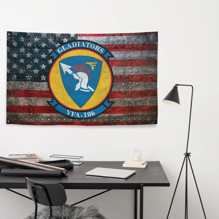 Strike Fighter Squadron 106 (VFA-106) Indoor Wall Flag Tactically Acquired   