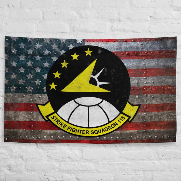 Strike Fighter Squadron 115 (VFA-115) Indoor Wall Flag Tactically Acquired   