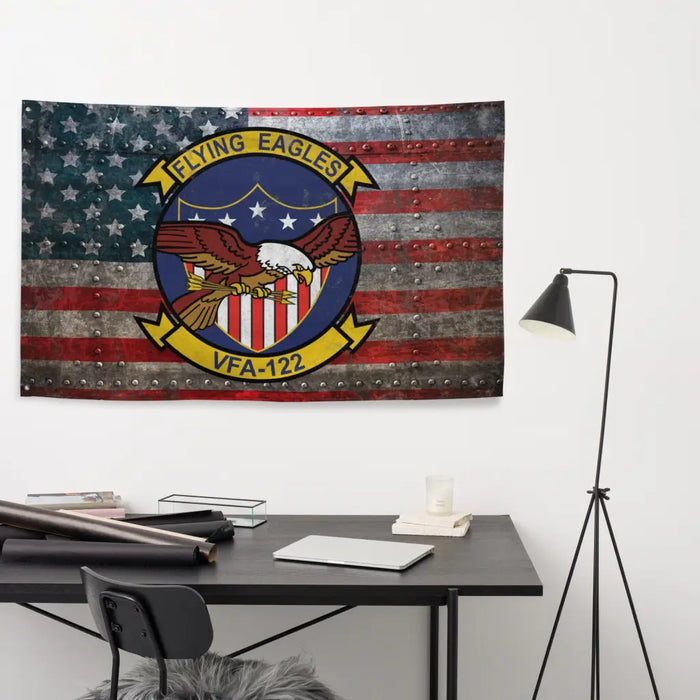 Strike Fighter Squadron 122 (VFA-122) Indoor Wall Flag Tactically Acquired   