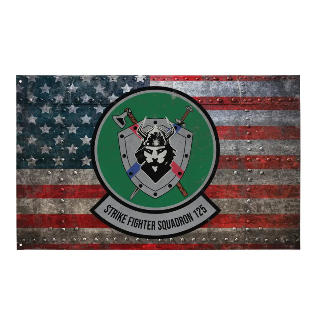 Strike Fighter Squadron 125 (VFA-125) Indoor Wall Flag Tactically Acquired Default Title  
