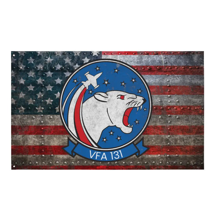 Strike Fighter Squadron 131 (VFA-131) Indoor Wall Flag Tactically Acquired Default Title  