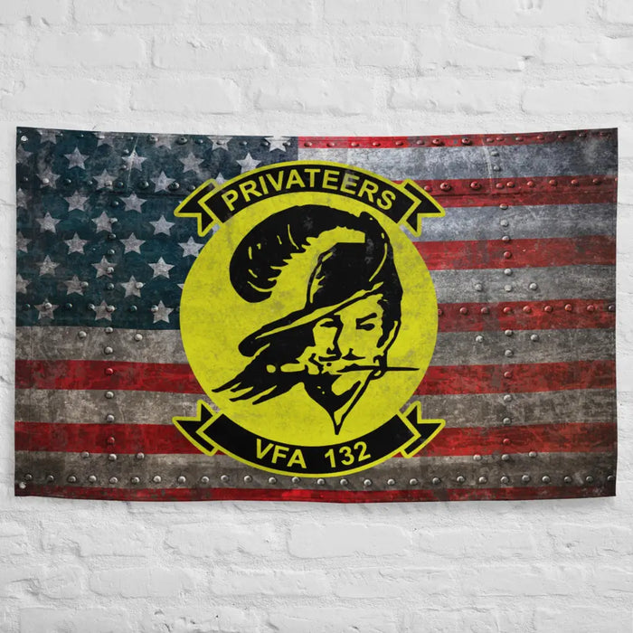 Strike Fighter Squadron 132 (VFA-132) Indoor Wall Flag Tactically Acquired   