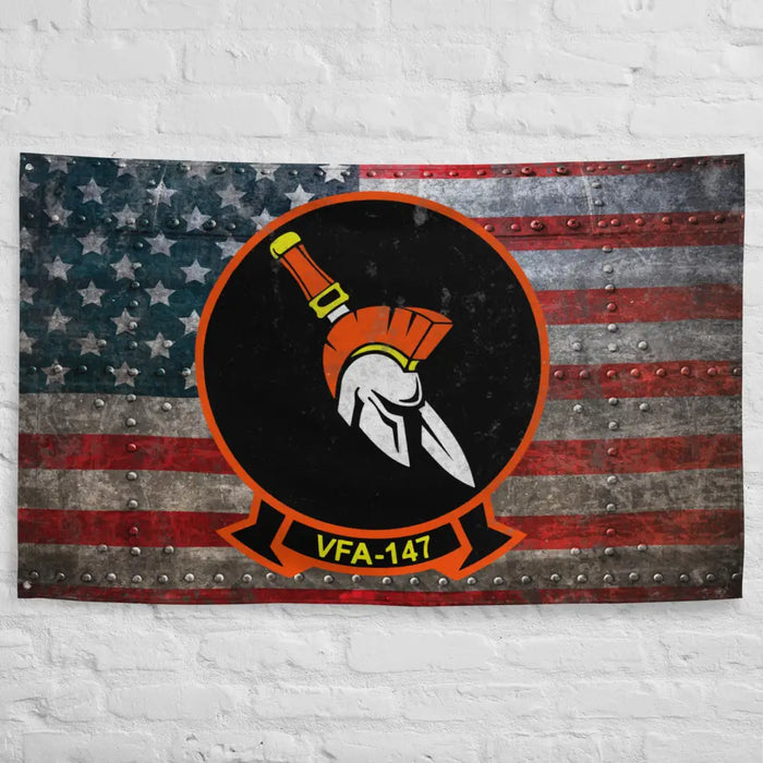 Strike Fighter Squadron 147 (VFA-147) Indoor Wall Flag Tactically Acquired   