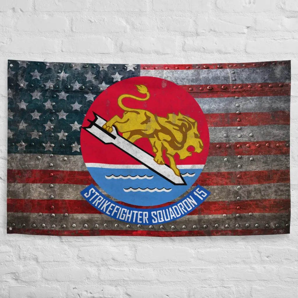 Strike Fighter Squadron 15 (VFA-15) Indoor Wall Flag Tactically Acquired   