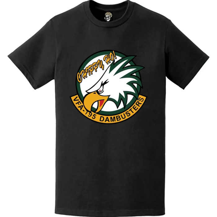 Strike Fighter Squadron 195 (VFA-195) Chippy Ho! Logo Emblem T-Shirt Tactically Acquired   