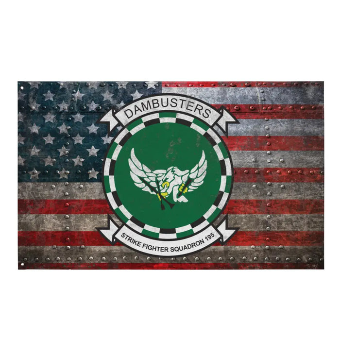 Strike Fighter Squadron 195 (VFA-195) Indoor Wall Flag Tactically Acquired Default Title  