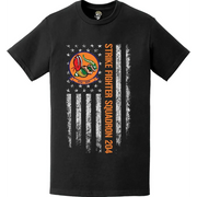 Strike Fighter Squadron 204 (VFA-204) American Flag T-Shirt Tactically Acquired   