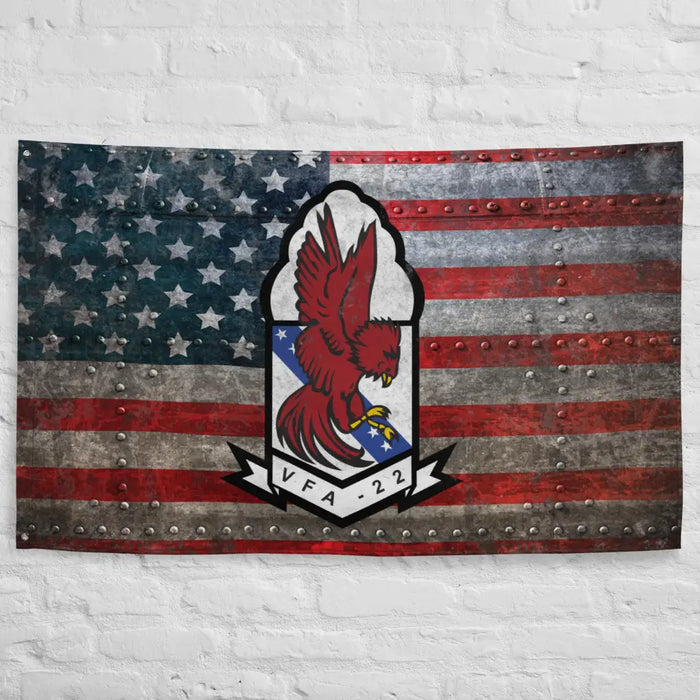 Strike Fighter Squadron 22 (VFA-22) Indoor Wall Flag Tactically Acquired   