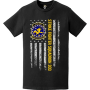 Strike Fighter Squadron 303 (VFA-303) American Flag T-Shirt Tactically Acquired   
