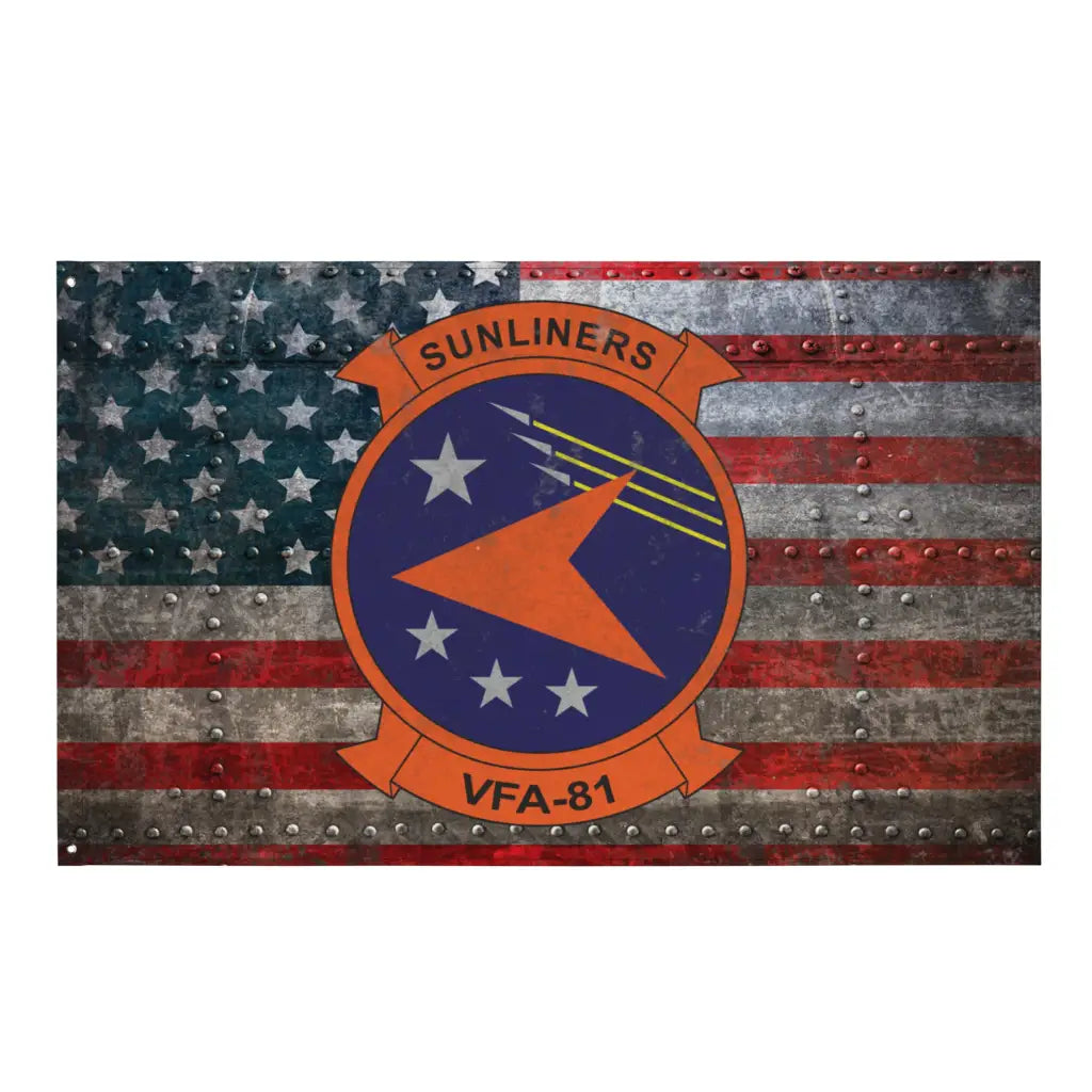 Strike Fighter Squadron 81 (VFA-81) Indoor Wall Flag Tactically Acquired Default Title  