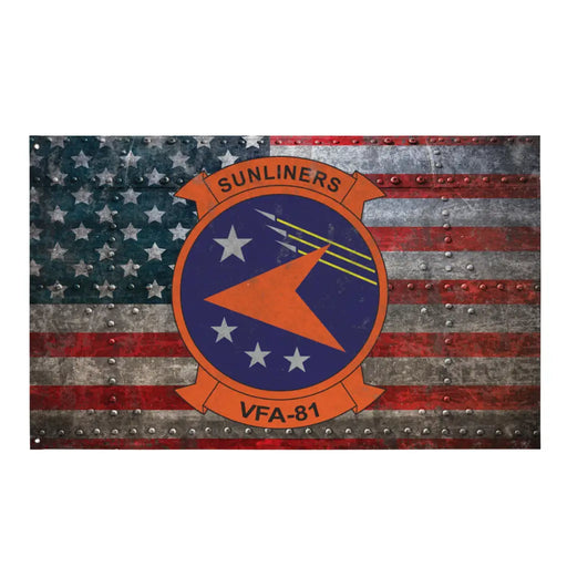 Strike Fighter Squadron 81 (VFA-81) Indoor Wall Flag Tactically Acquired Default Title  
