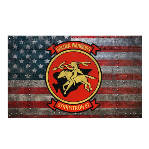 Strike Fighter Squadron 87 (VFA-87) Indoor Wall Flag Tactically Acquired Default Title  