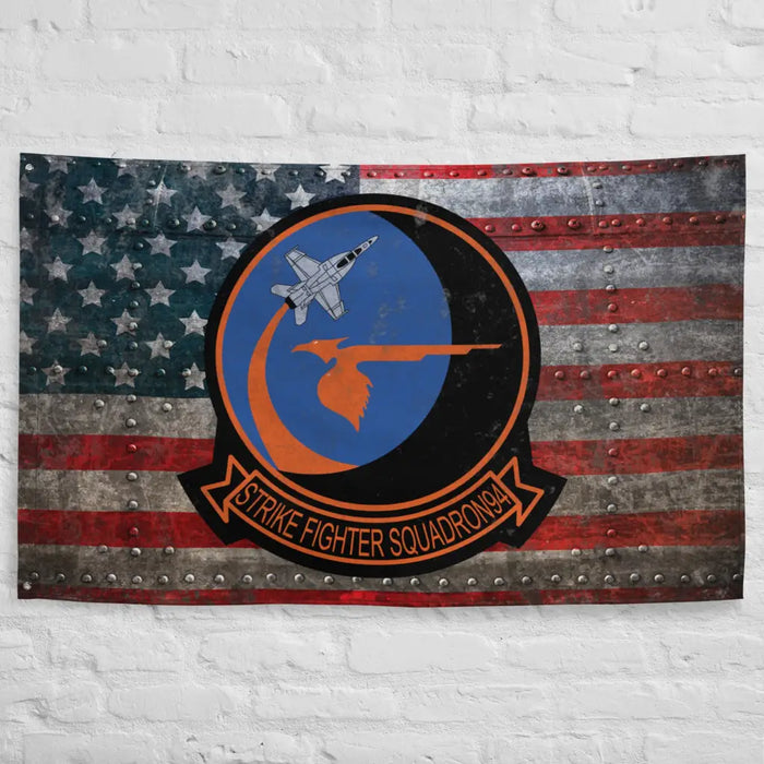 Strike Fighter Squadron 94 (VFA-94) Indoor Wall Flag Tactically Acquired   