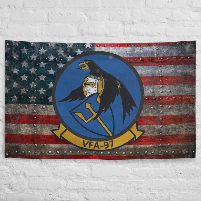 Strike Fighter Squadron 97 (VFA-97) Indoor Wall Flag Tactically Acquired   