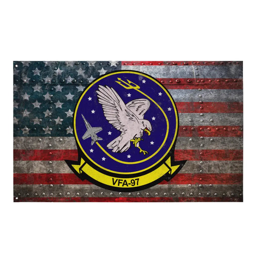 Strike Fighter Squadron 97 (VFA-97) Indoor Wall Flag Tactically Acquired Default Title  