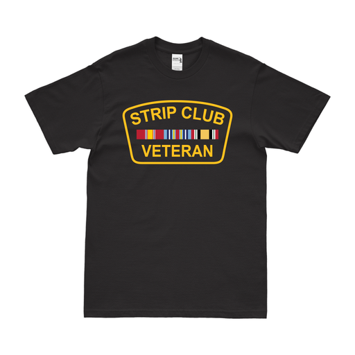 Strip Club Veteran T-Shirt Tactically Acquired Small Black 