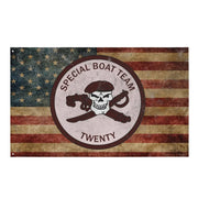 SWCC Special Boat Team 20 (SBT-20) Indoor Wall Flag Tactically Acquired Default Title  