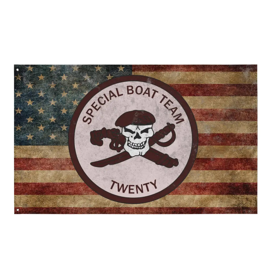 SWCC Special Boat Team 20 (SBT-20) Indoor Wall Flag Tactically Acquired Default Title  