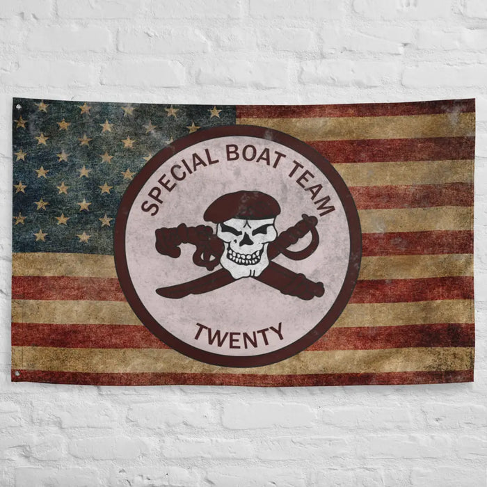 SWCC Special Boat Team 20 (SBT-20) Indoor Wall Flag Tactically Acquired   