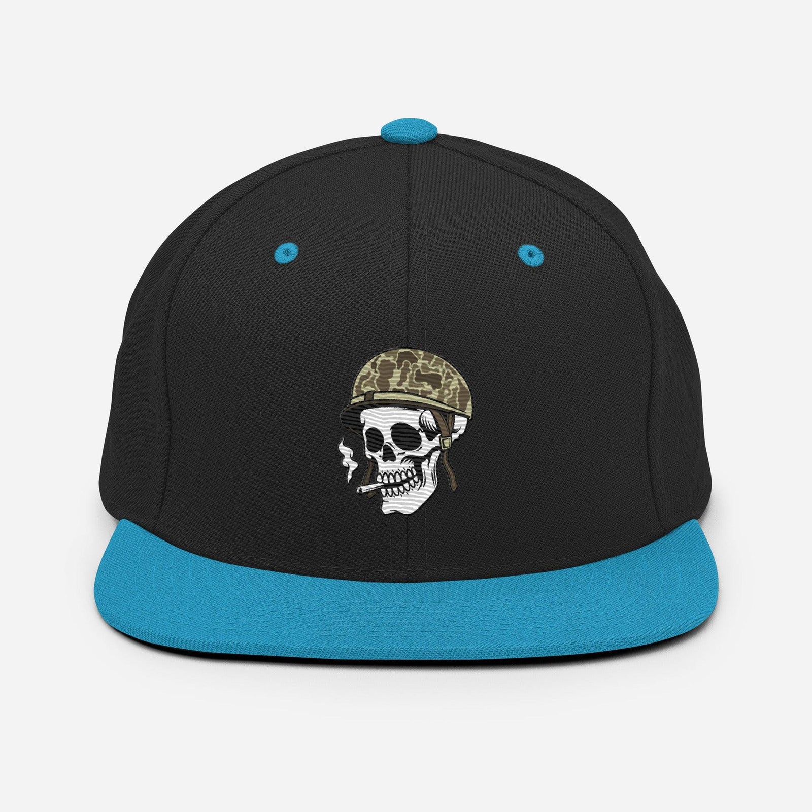 Tactically Acquired Embroidered Store Logo Snapback Hat Tactically Acquired Black/ Teal  