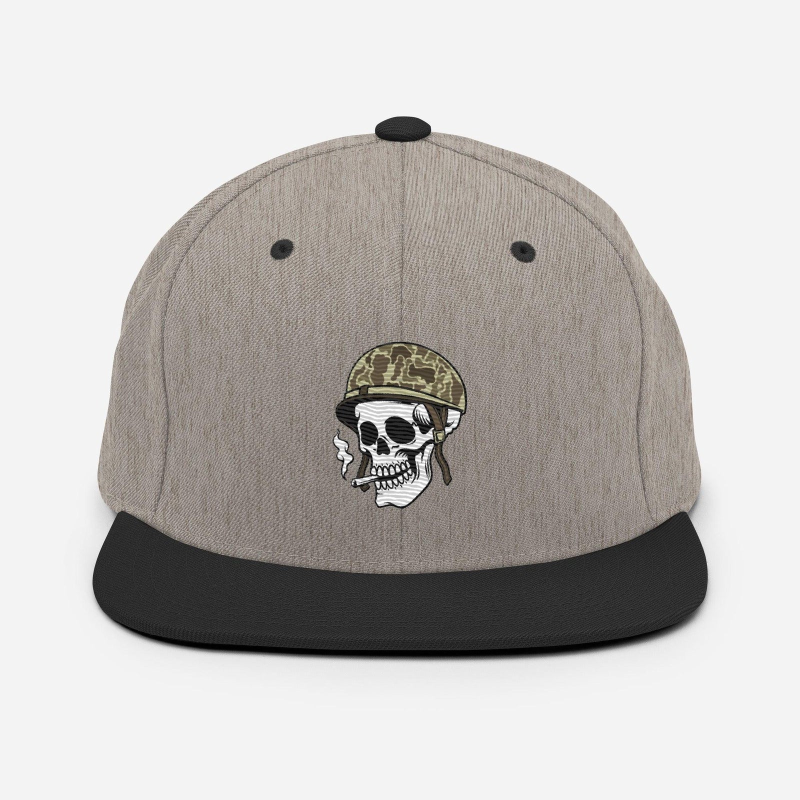 Tactically Acquired Embroidered Store Logo Snapback Hat Tactically Acquired Heather/Black  