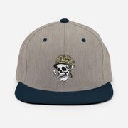 Tactically Acquired Embroidered Store Logo Snapback Hat Tactically Acquired Heather Grey/ Navy  
