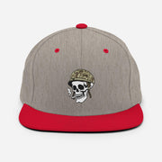 Tactically Acquired Embroidered Store Logo Snapback Hat Tactically Acquired Heather Grey/ Red  