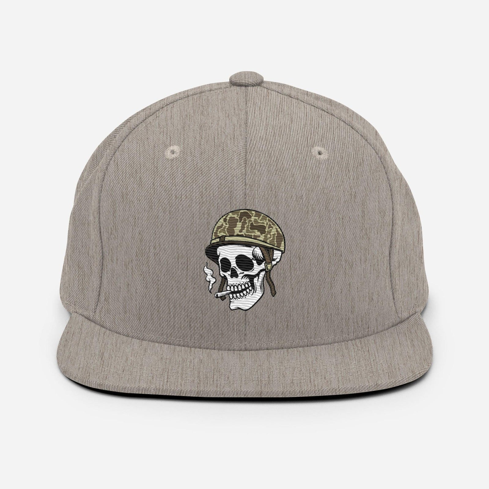 Tactically Acquired Embroidered Store Logo Snapback Hat Tactically Acquired Heather Grey  