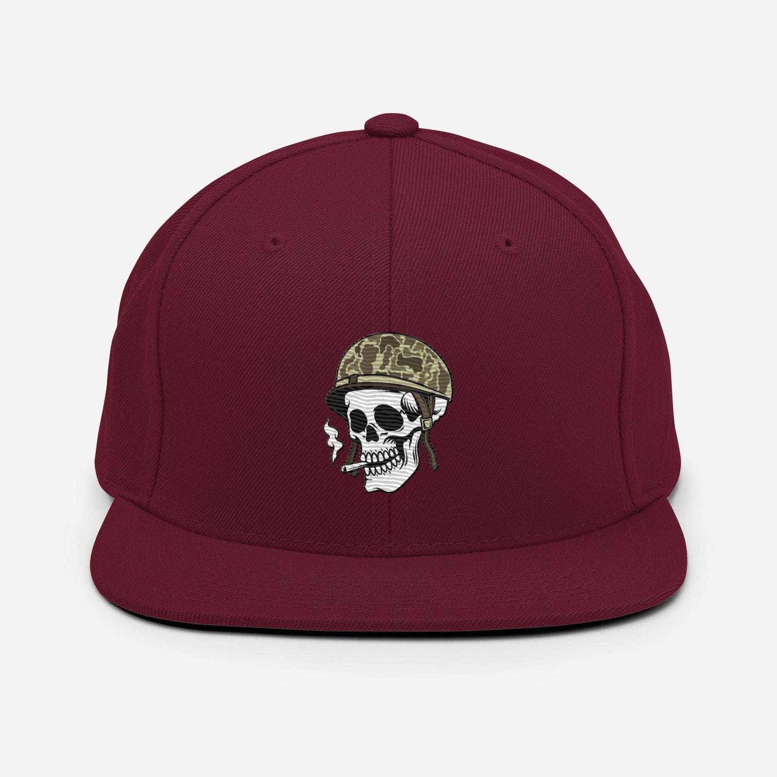 Tactically Acquired Embroidered Store Logo Snapback Hat Tactically Acquired Maroon  